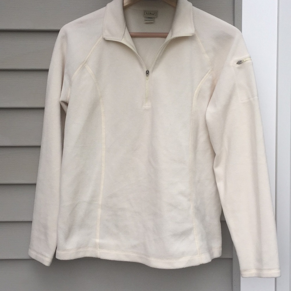 Off-white L.L. Bean fleece